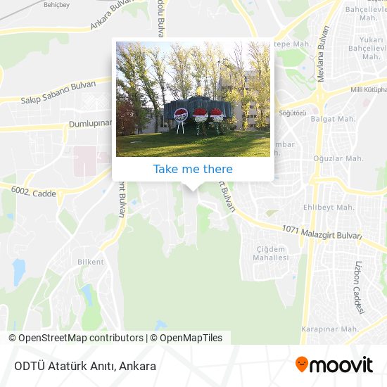 ODTÜ Atatürk Anıtı map