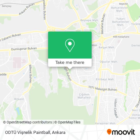 ODTÜ Vişnelik Paintball map
