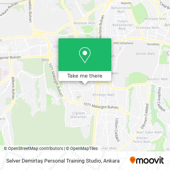 Selver Demirtaş Personal Training Studio map