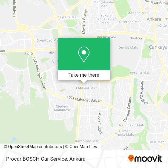 Procar BOSCH Car Service map