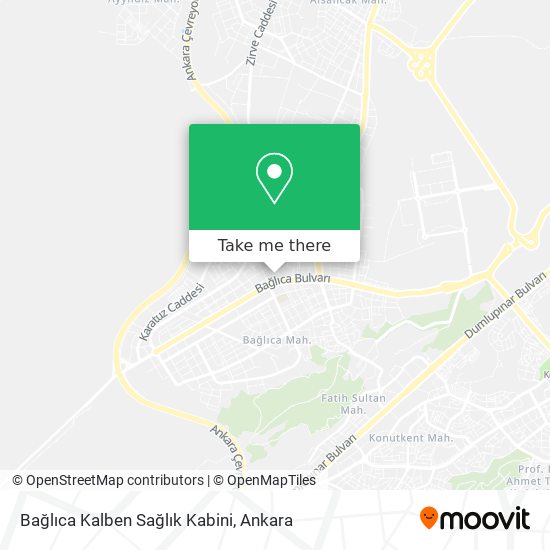 Bağlıca Kalben Sağlık Kabini map