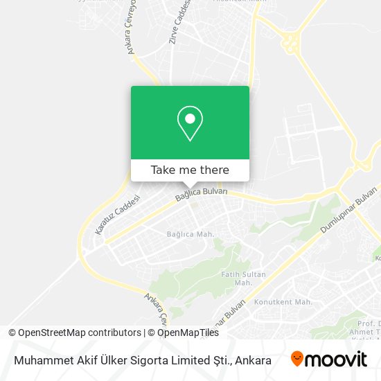 Muhammet Akif Ülker Sigorta Limited Şti. map