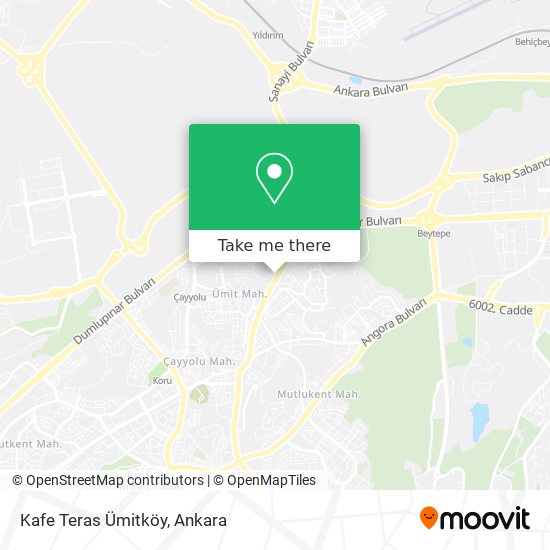 Kafe Teras Ümitköy map