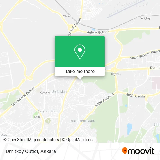 Ümitköy Outlet map