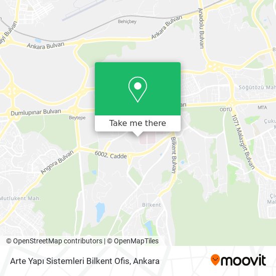 Arte Yapı Sistemleri Bilkent Ofis map
