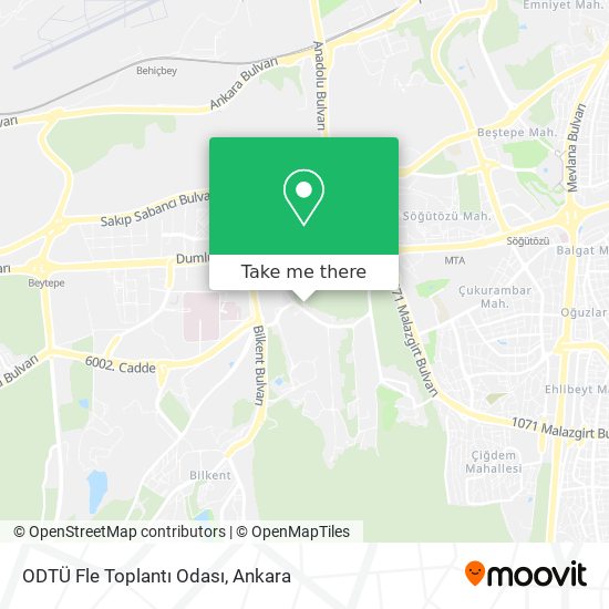 ODTÜ Fle Toplantı Odası map