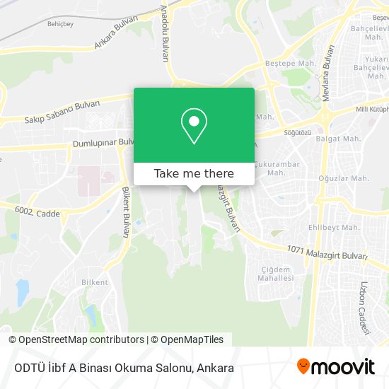 ODTÜ İibf A Binası Okuma Salonu map