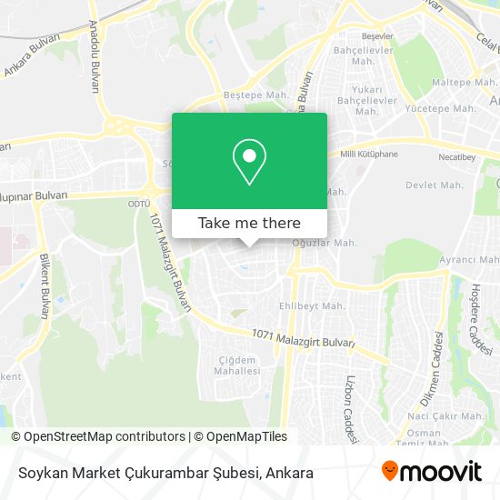 Soykan Market Çukurambar Şubesi map