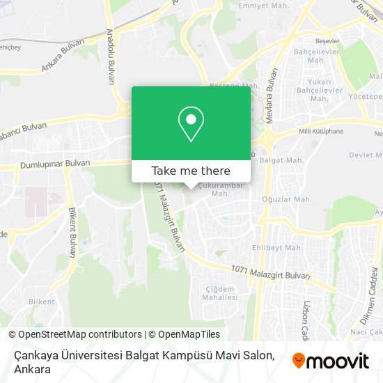 Çankaya Üniversitesi Balgat Kampüsü Mavi Salon map