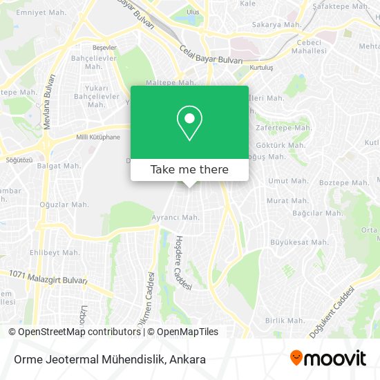 Orme Jeotermal Mühendislik map