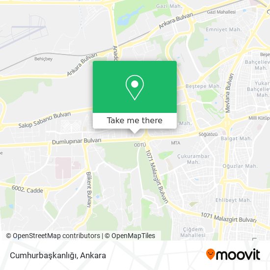 Cumhurbaşkanlığı map