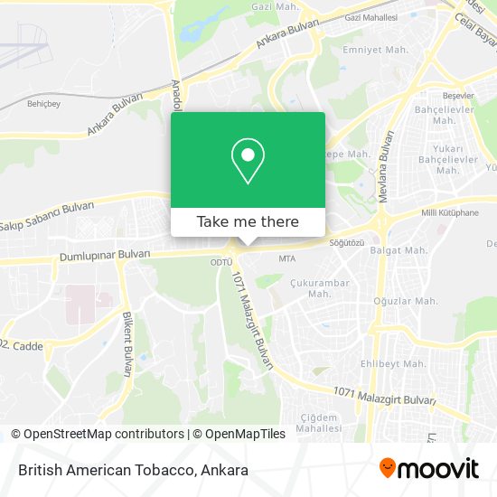 British American Tobacco map
