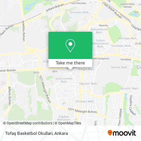 Tofaş Basketbol Okullari map
