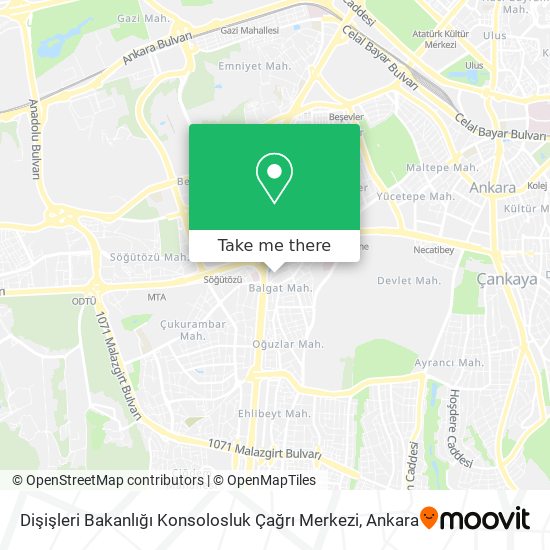 Dişişleri Bakanlığı Konsolosluk Çağrı Merkezi map