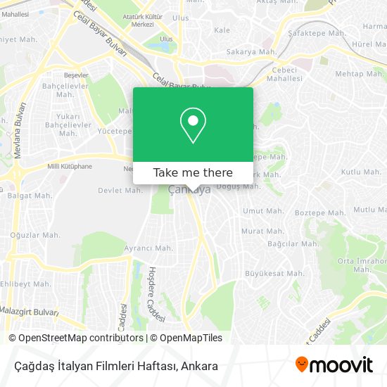Çağdaş İtalyan Filmleri Haftası map