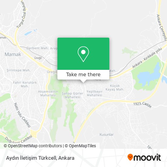 Aydın İletişim Türkcell map