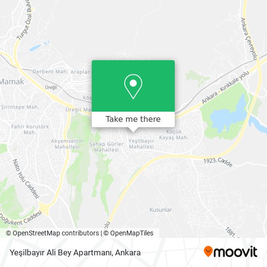 Yeşilbayır Ali Bey Apartmanı map