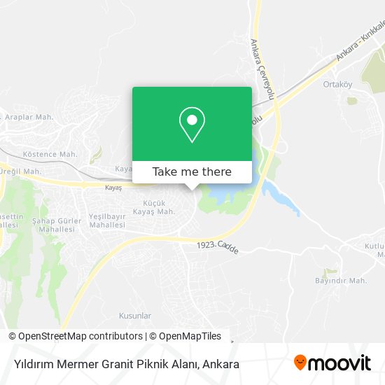 Yıldırım Mermer Granit Piknik Alanı map
