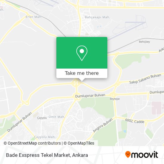 Bade Exspress Tekel Market map