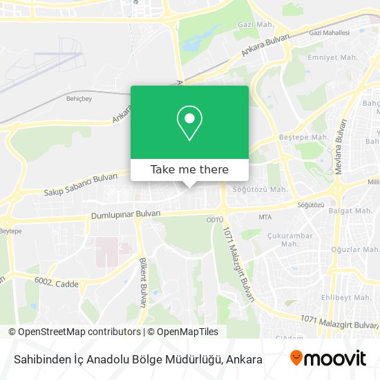 Sahibinden İç Anadolu Bölge Müdürlüğü map