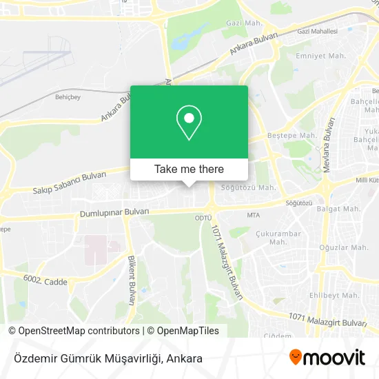 Özdemir Gümrük Müşavirliği map
