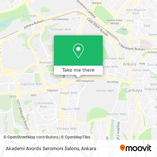 Akademi Avords Seromoni Salonu map