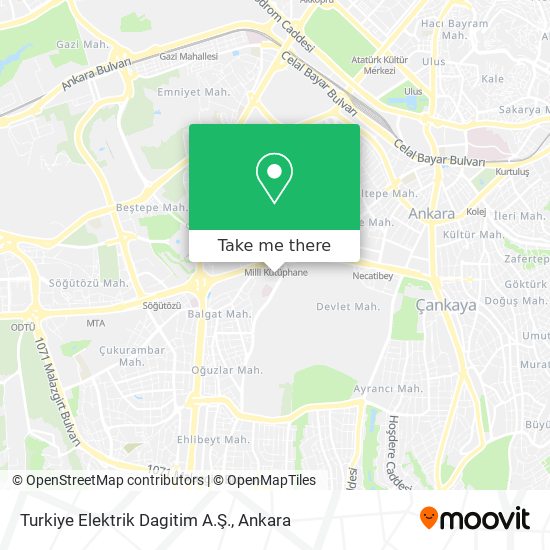 Turkiye Elektrik Dagitim A.Ş. map