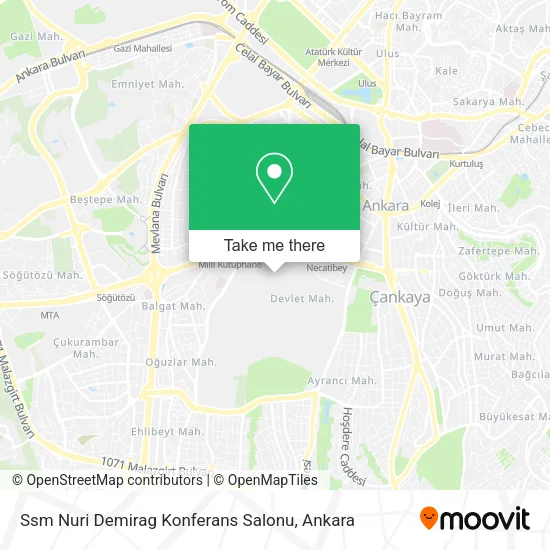 Ssm Nuri Demirag Konferans Salonu map