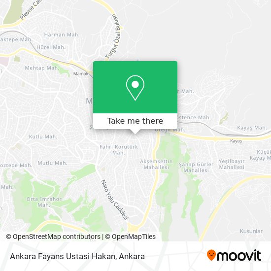 Ankara Fayans Ustasi Hakan map