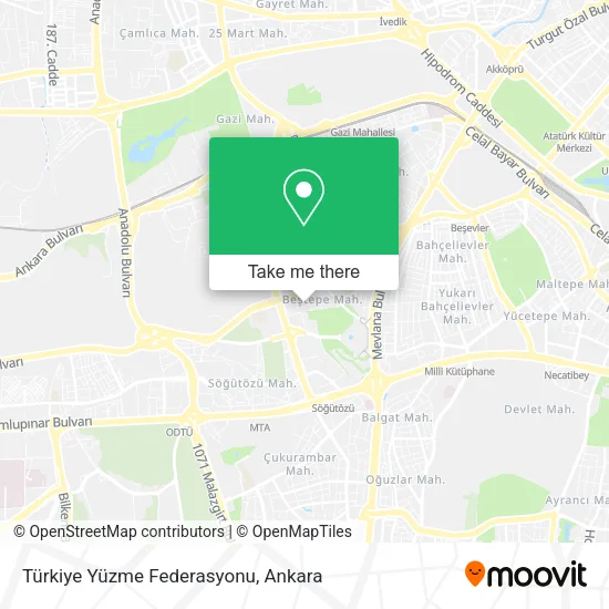 Türkiye Yüzme Federasyonu map