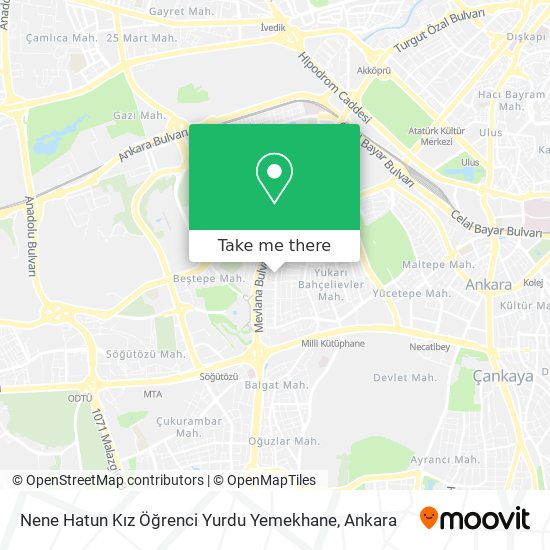 Nene Hatun Kız Öğrenci Yurdu Yemekhane map