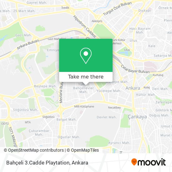 Bahçeli 3.Cadde Playtation map