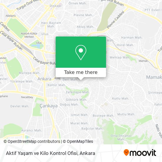 Aktif Yaşam ve Kilo Kontrol Ofisi map