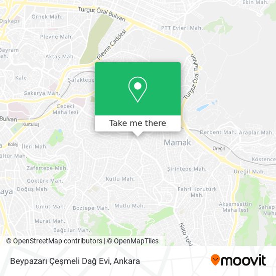 Beypazarı Çeşmeli Dağ Evi map