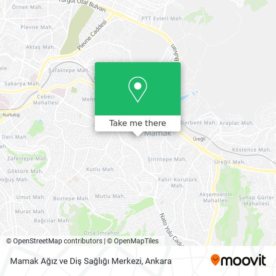 Mamak Ağız ve Diş Sağlığı Merkezi map