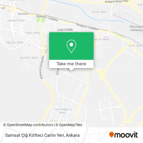 Samsat Çiğ Köfteci Can'in Yeri map