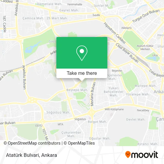 Atatürk Bulvari map