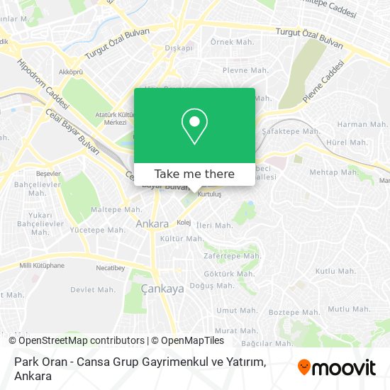 Park Oran - Cansa Grup Gayrimenkul ve Yatırım map