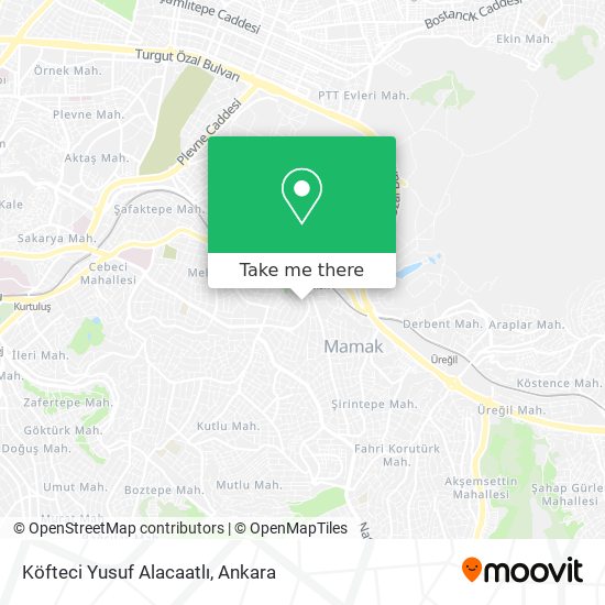 Köfteci Yusuf Alacaatlı map