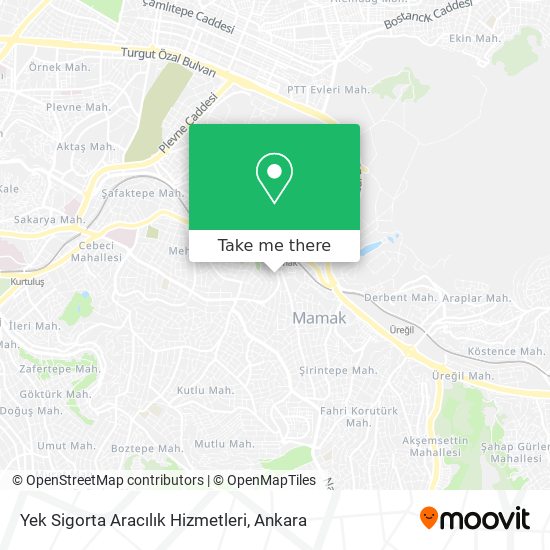 Yek Sigorta Aracılık Hizmetleri map