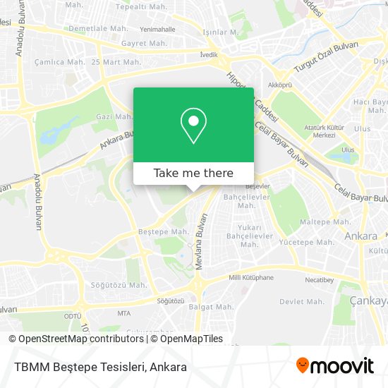 TBMM Beştepe Tesisleri map