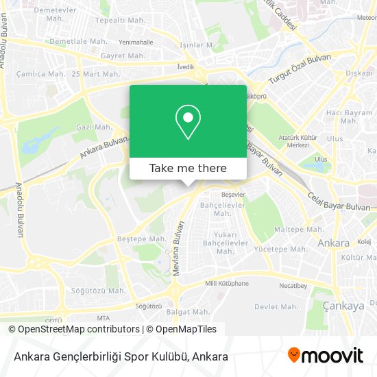 Ankara Gençlerbirliği Spor Kulübü map