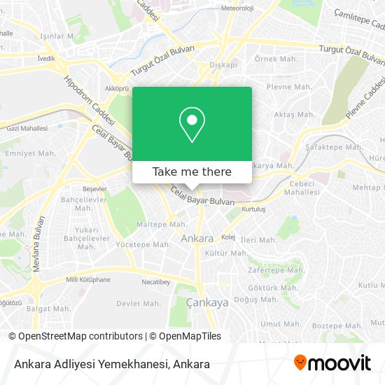 Ankara Adliyesi Yemekhanesi map
