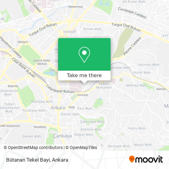 Bütanan Tekel Bayi map