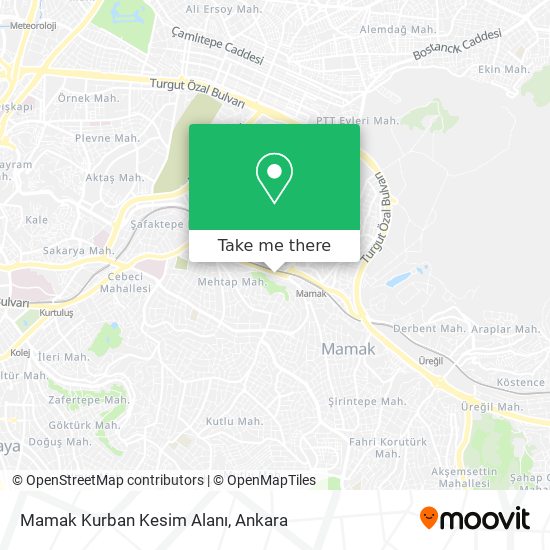 Mamak Kurban Kesim Alanı map