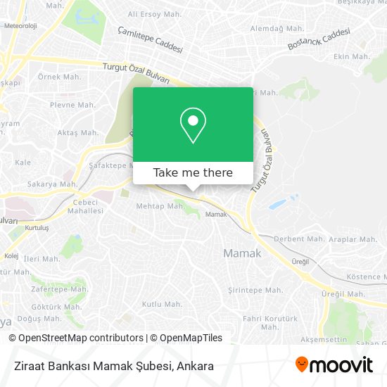 Ziraat Bankası Mamak Şubesi map