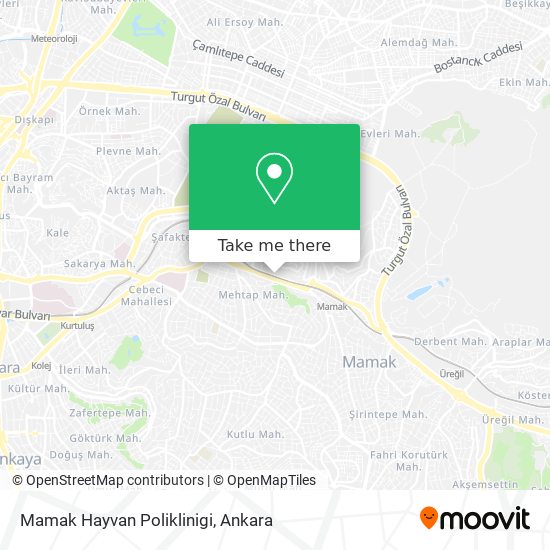 Mamak Hayvan Poliklinigi map