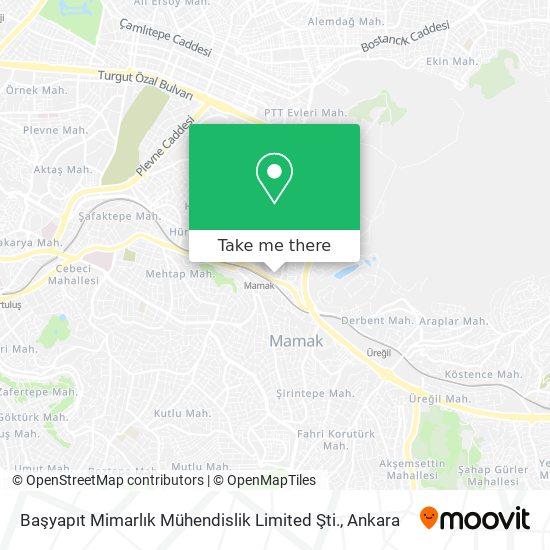 Başyapıt Mimarlık Mühendislik Limited Şti. map