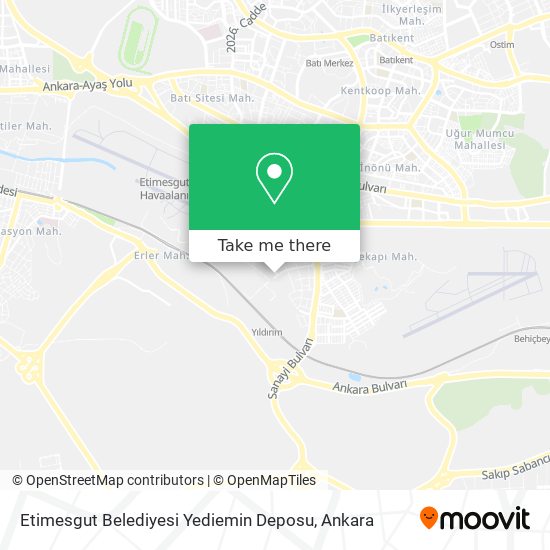 Etimesgut Belediyesi Yediemin Deposu map