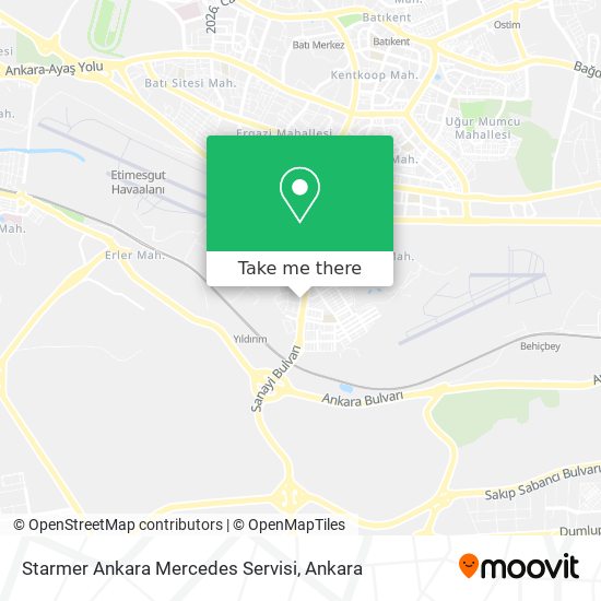 Starmer Ankara Mercedes Servisi map